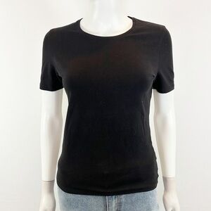 Repeat The Shirt Black T-Shirt Top Size S Short Sleeve Casual Minimalist Classic